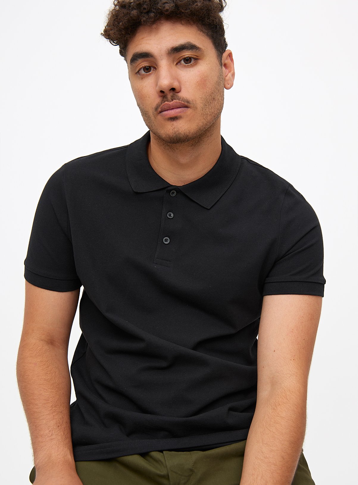 Black & White Pique Polo Shirt 2 Pack XXXL - Image 2 thumbnail